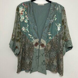 Floral Lace Kimono Cardigan